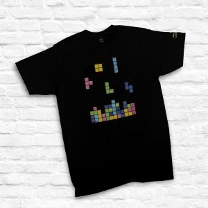 Library Pixels Tetris T-Shirt